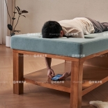 實木簡約中式SPA床